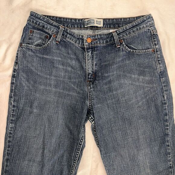 Women's Bootcut Jeans Levi's Signature Mid Rise Tag 16 M measured Size 34x30 - Picture 3 of 15